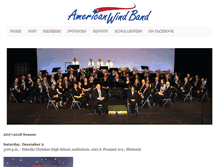 Tablet Screenshot of americanwindband.org